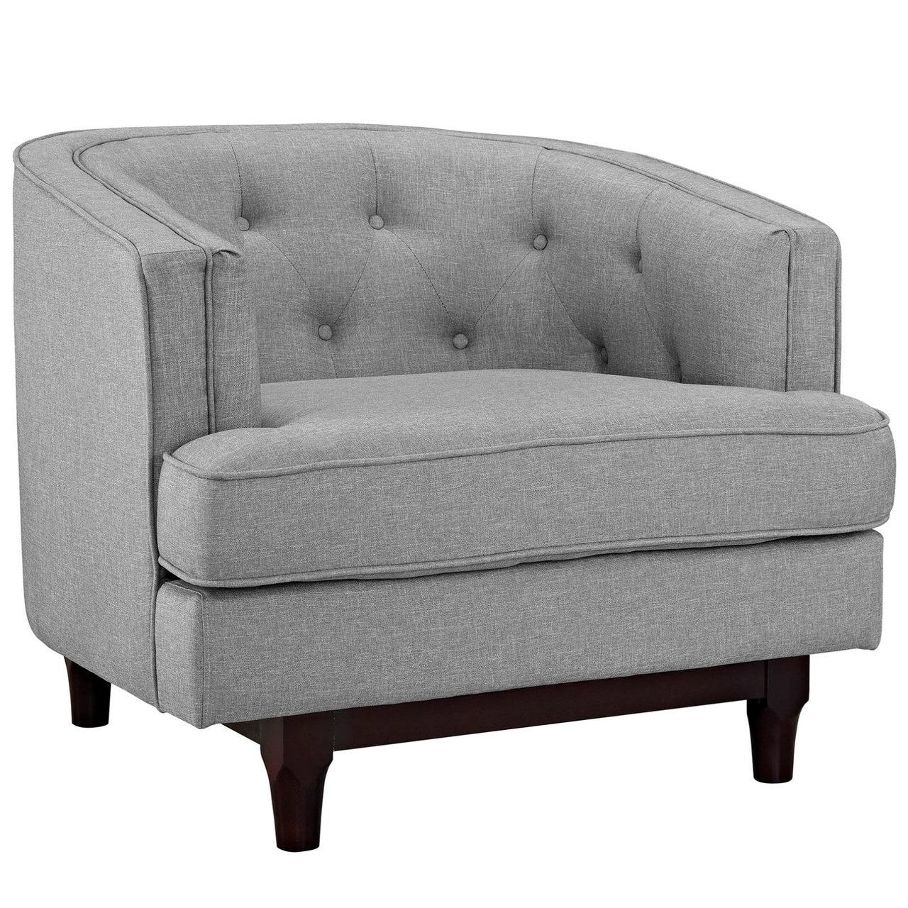 Coast Living Room Set Set of 3, Grey, Fabric 11420