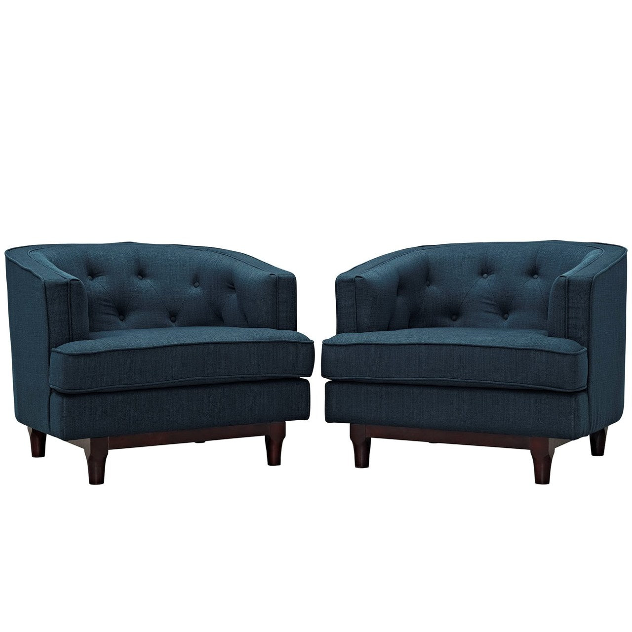 Coast Armchairs Set of 2, Navy, Fabric 11421