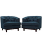 Coast Armchairs Set of 2, Navy, Fabric 11421