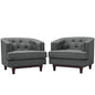 Coast Armchairs Set of 2, Grey, Fabric 11423