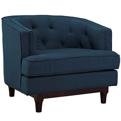 Coast Living Room Set Set of 2, Navy, Fabric 11425