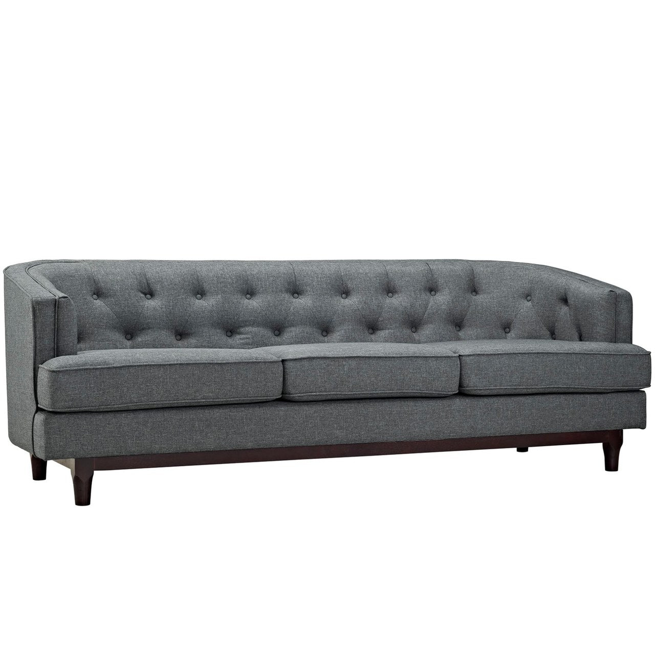 Coast Living Room Set Set of 2, Grey, Fabric 11427