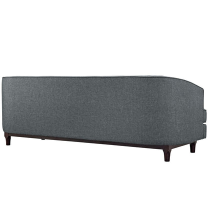 Coast Living Room Set Set of 2, Grey, Fabric 11427
