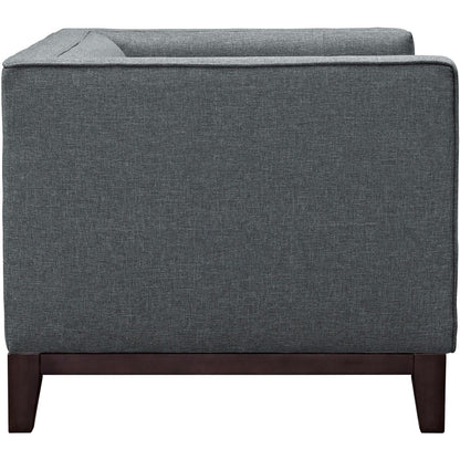 Serve Armchairs Set of 2, Grey, Fabric 11449