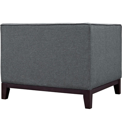 Serve Armchairs Set of 2, Grey, Fabric 11449
