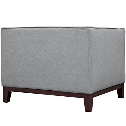 Serve Armchairs Set of 2, Grey, Fabric 11451