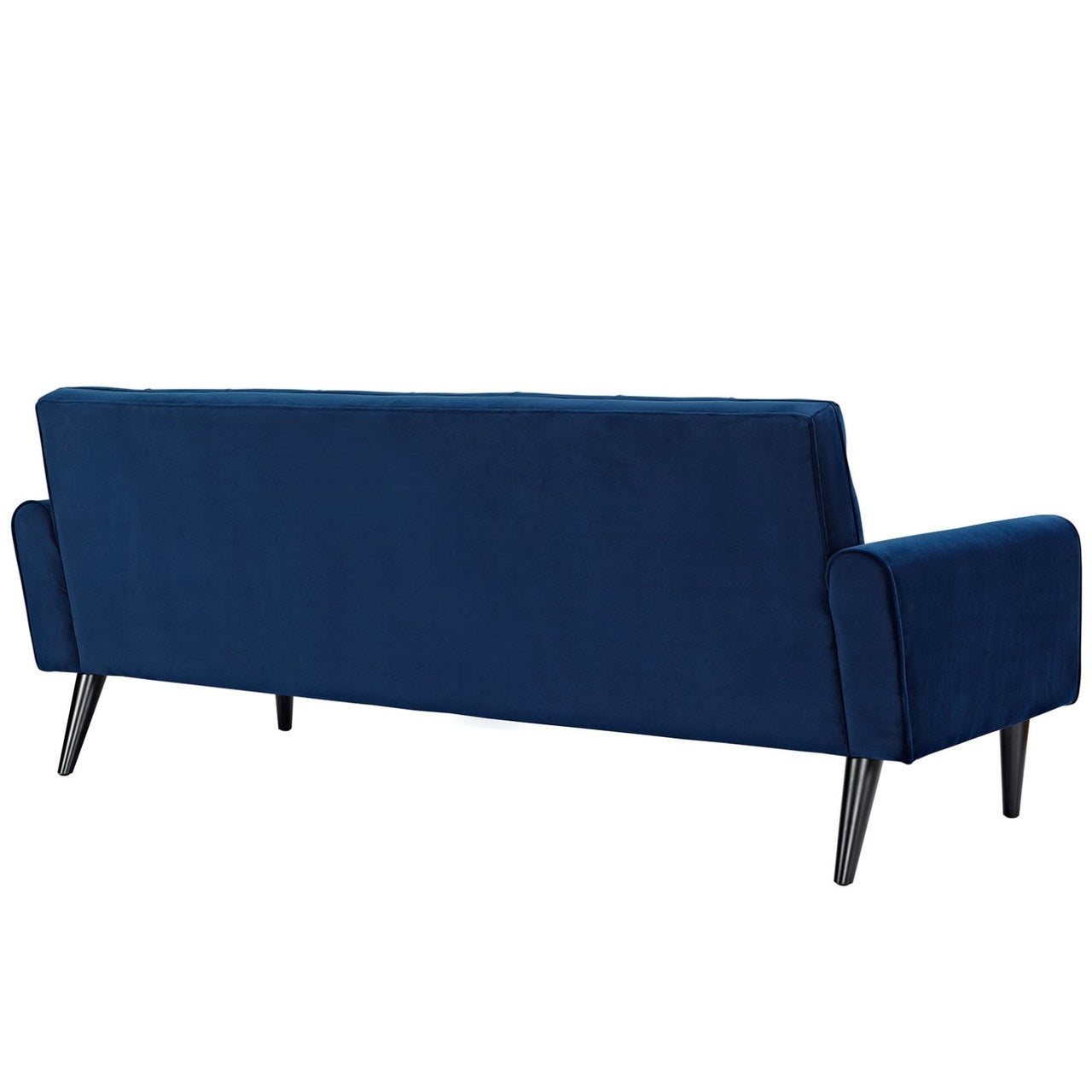 Delve Velvet Sofa, Navy, Fabric 11455