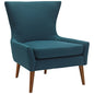Keen Upholstered Fabric Armchair, Navy, Fabric 11462
