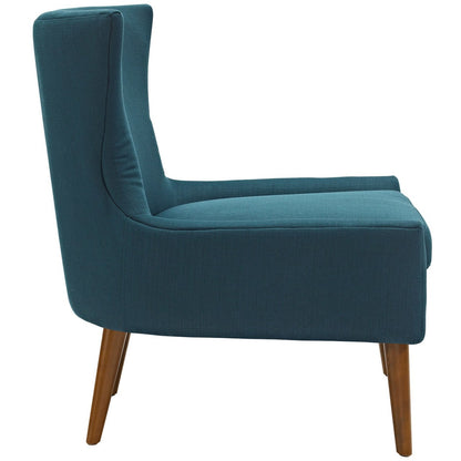 Keen Upholstered Fabric Armchair, Navy, Fabric 11462