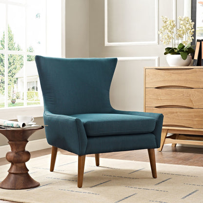 Keen Upholstered Fabric Armchair, Navy, Fabric 11462
