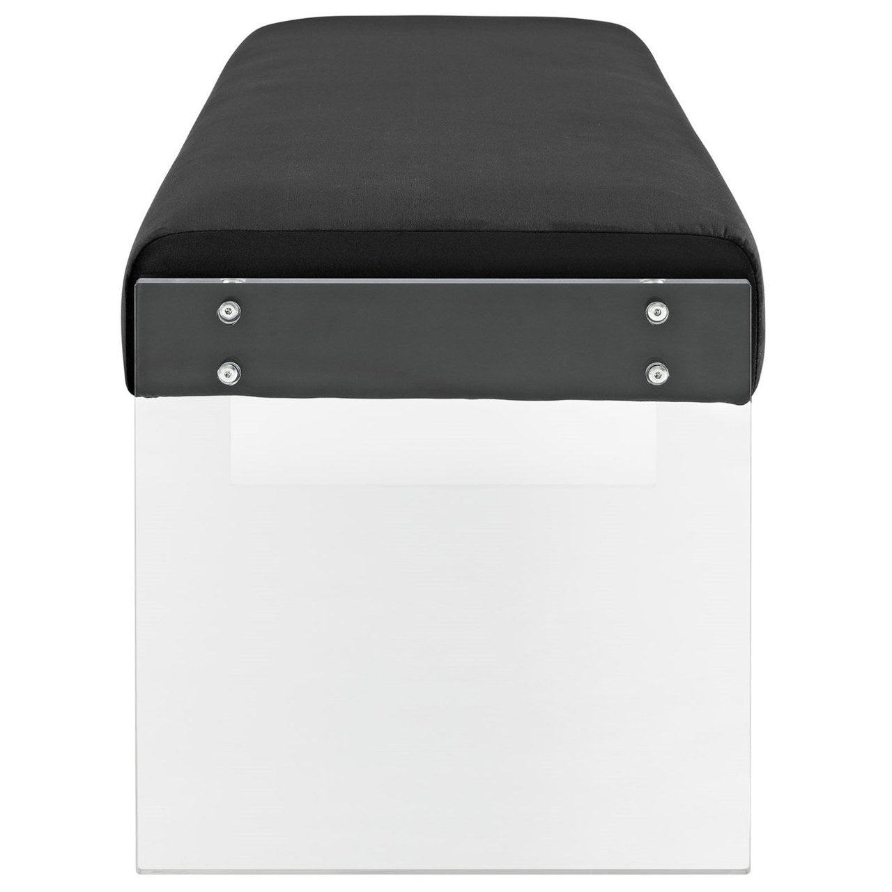 Roam Velvet Bench, Black, Fabric 11468