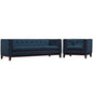 Serve Living Room Set Set of 2, Navy, Fabric 11477