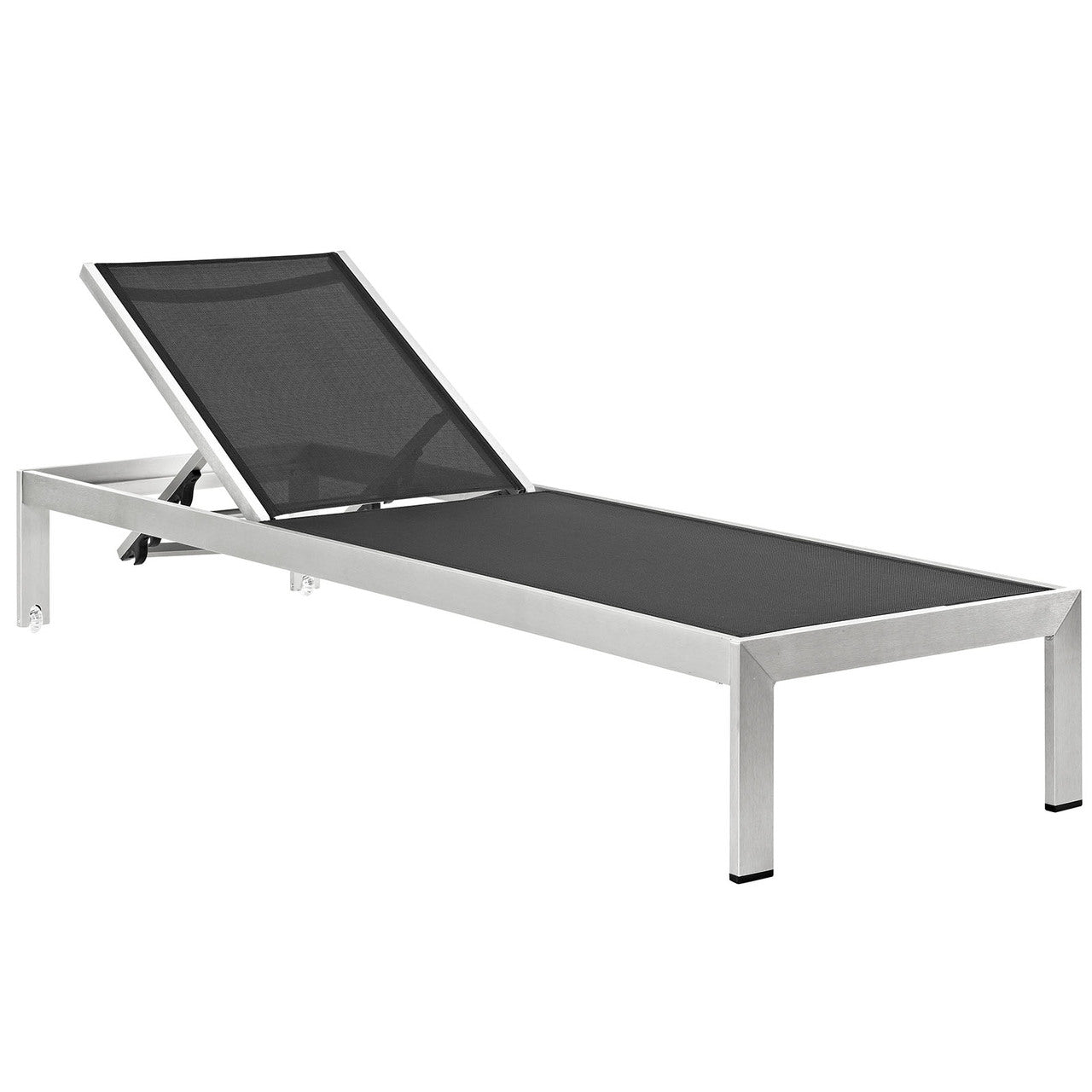 Shore 3 Piece Outdoor Patio Aluminum Set, Aluminum Metal Steel, Black 13554