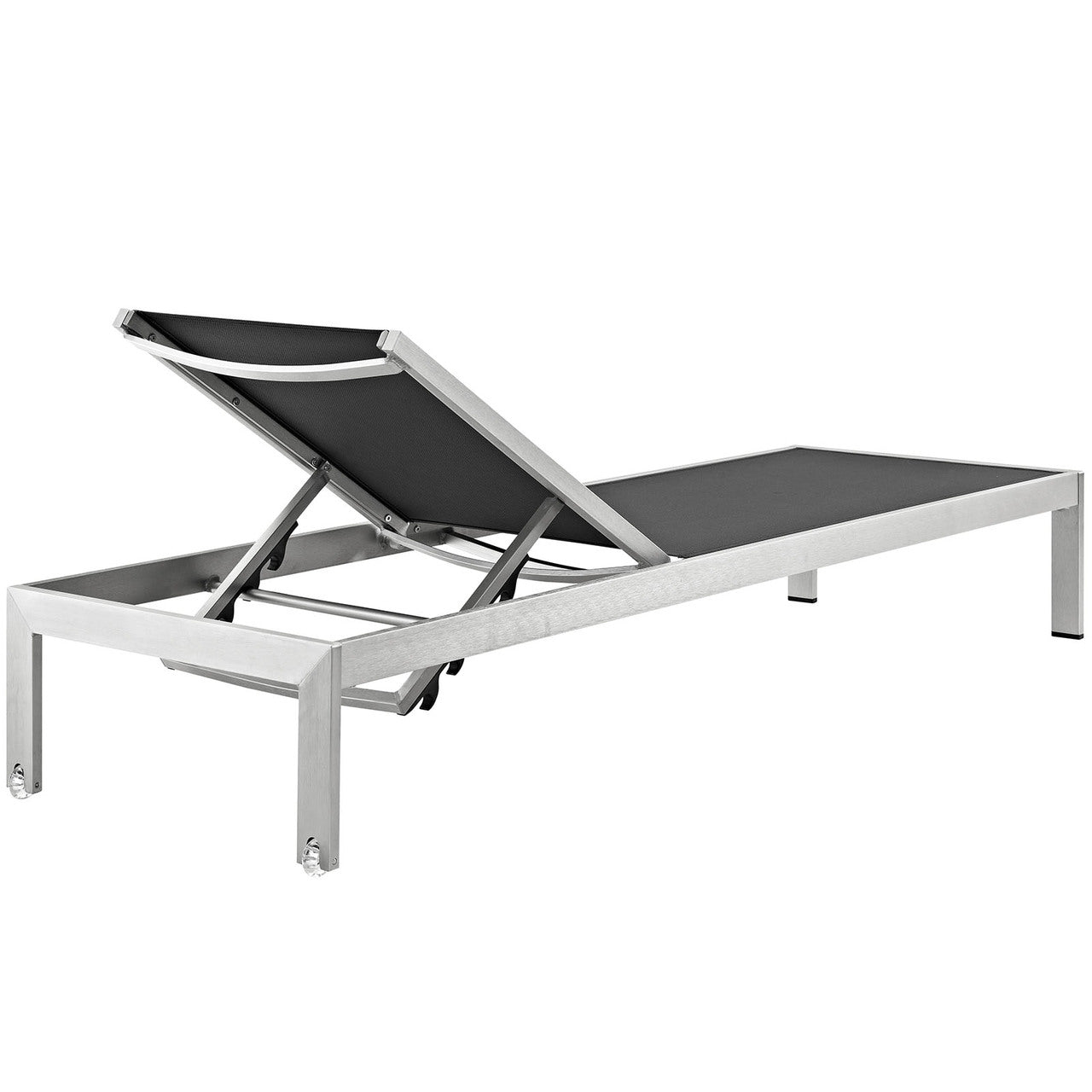 Shore 3 Piece Outdoor Patio Aluminum Set, Aluminum Metal Steel, Black 13554
