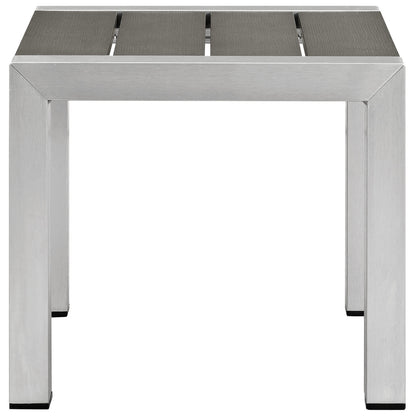 Shore 3 Piece Outdoor Patio Aluminum Set, Aluminum Metal Steel, Black 13554