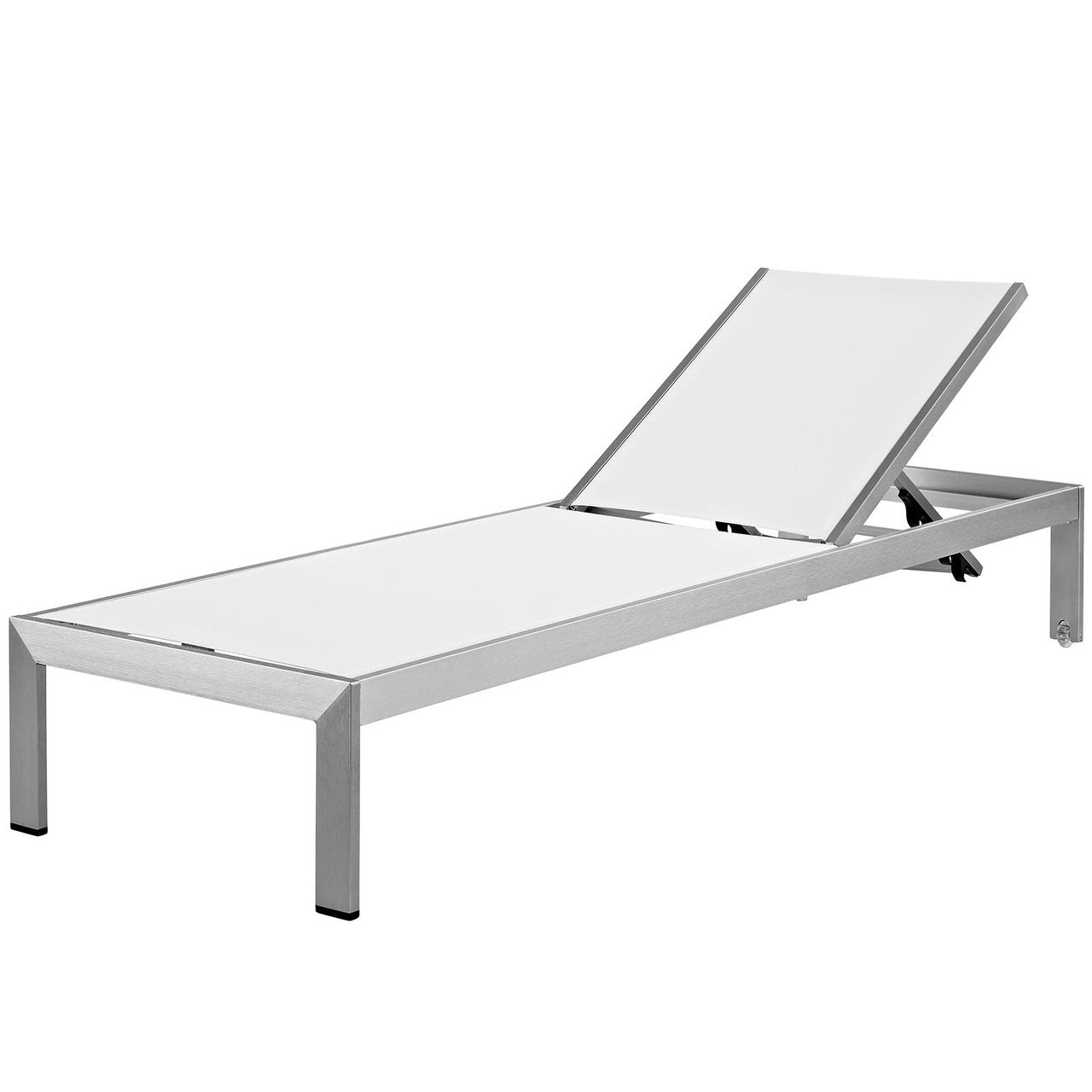 Shore 3 Piece Outdoor Patio Aluminum Set, Aluminum Metal Steel, White 13556