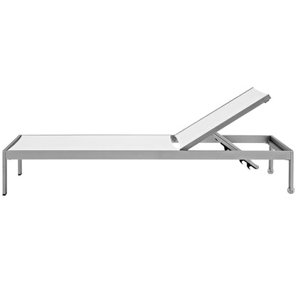 Shore 3 Piece Outdoor Patio Aluminum Set, Aluminum Metal Steel, White 13556