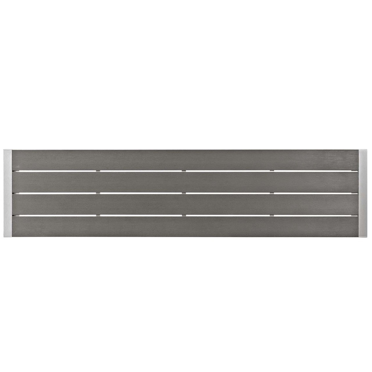 Shore 3 Piece Outdoor Patio Aluminum Dining Set, Aluminum Metal Steel, Grey Gray 13557