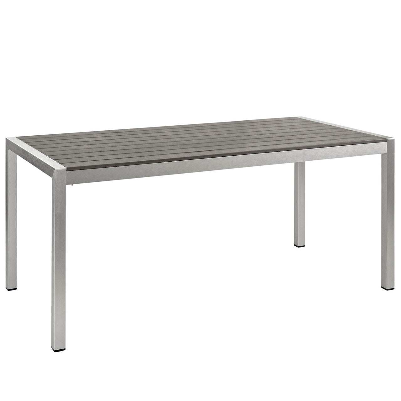 Shore Five PCS Outdoor Patio Aluminum Dining Set, Black, Metal 11504
