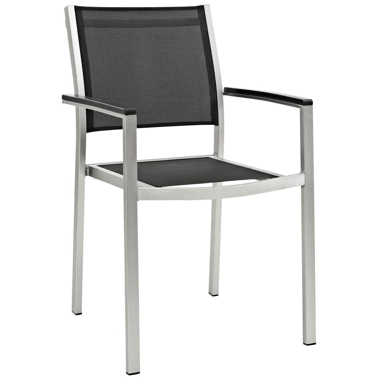 Shore Seven PCS Outdoor Patio Aluminum Dining Set, Black, Metal 11507