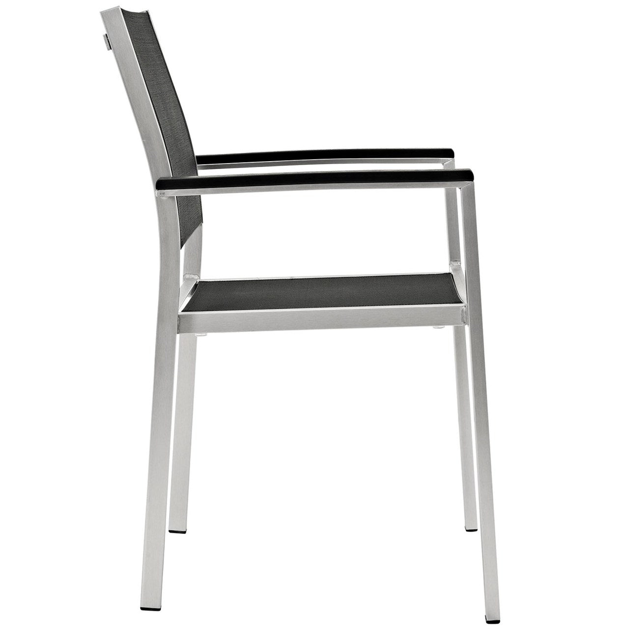 Shore Seven PCS Outdoor Patio Aluminum Dining Set, Black, Metal 11507