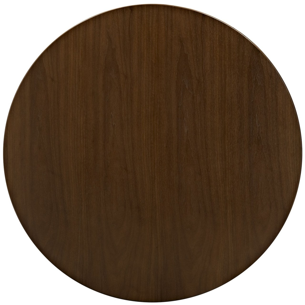 Lippa 36" Round Walnut Dining Table with Tripod Base, Brown, Metal 11510
