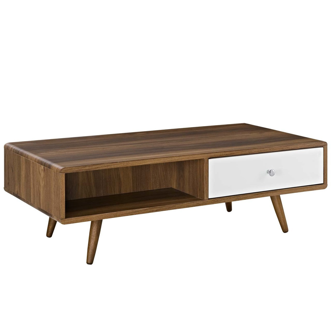 Transmit Coffee Table, Wood, Natural Brown White 13559