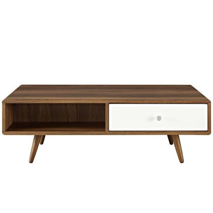 Transmit Coffee Table, Wood, Natural Brown White 13559