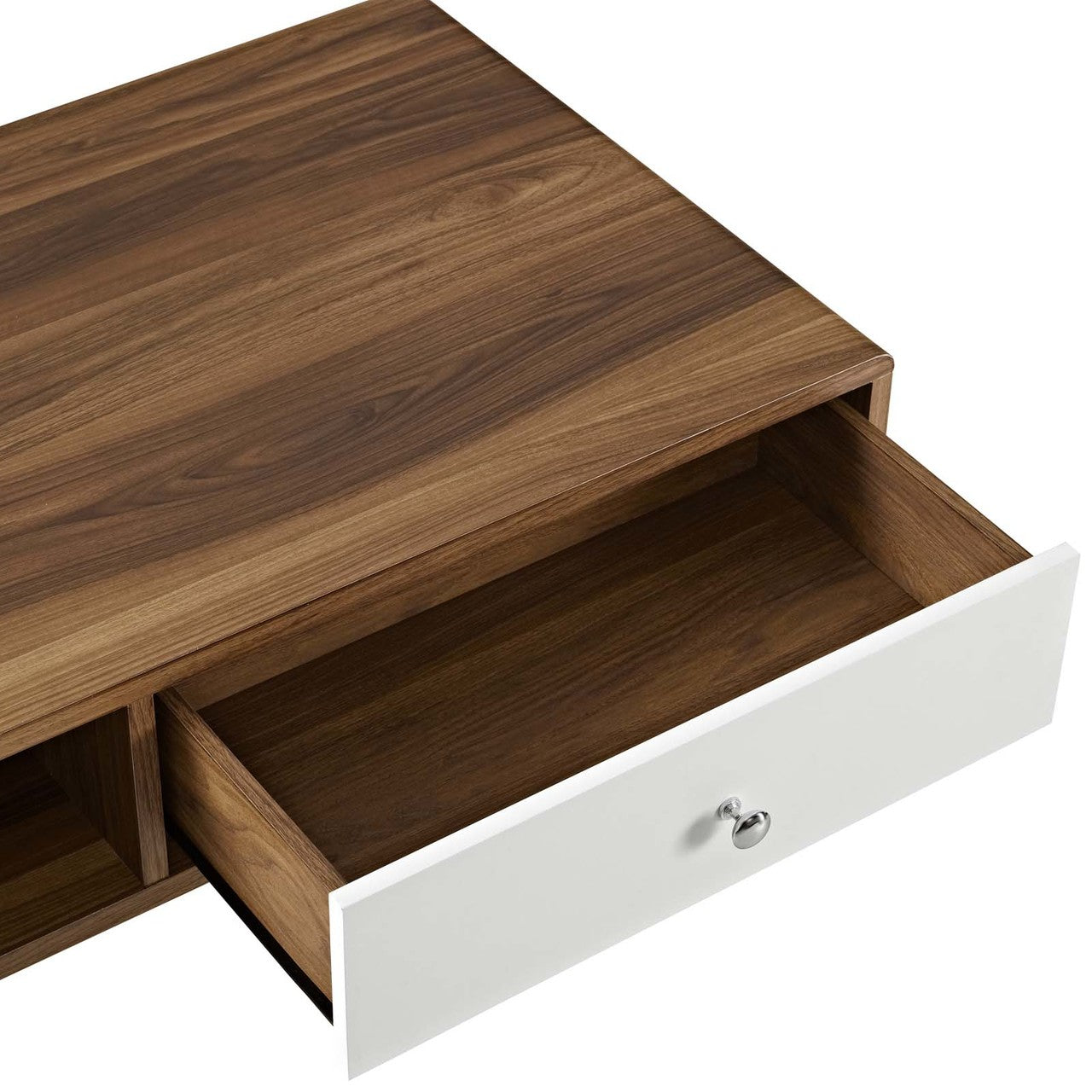 Transmit Coffee Table, Wood, Natural Brown White 13559