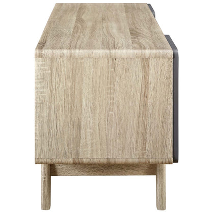 Tread 47" TV Stand, Wood, Grey Gray Natural 13563