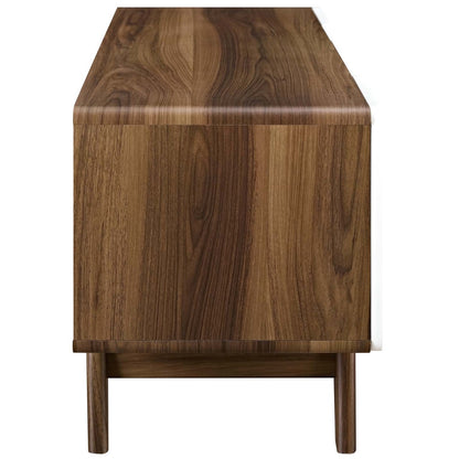 Tread 47" TV Stand, Wood, Natural Brown White 13564
