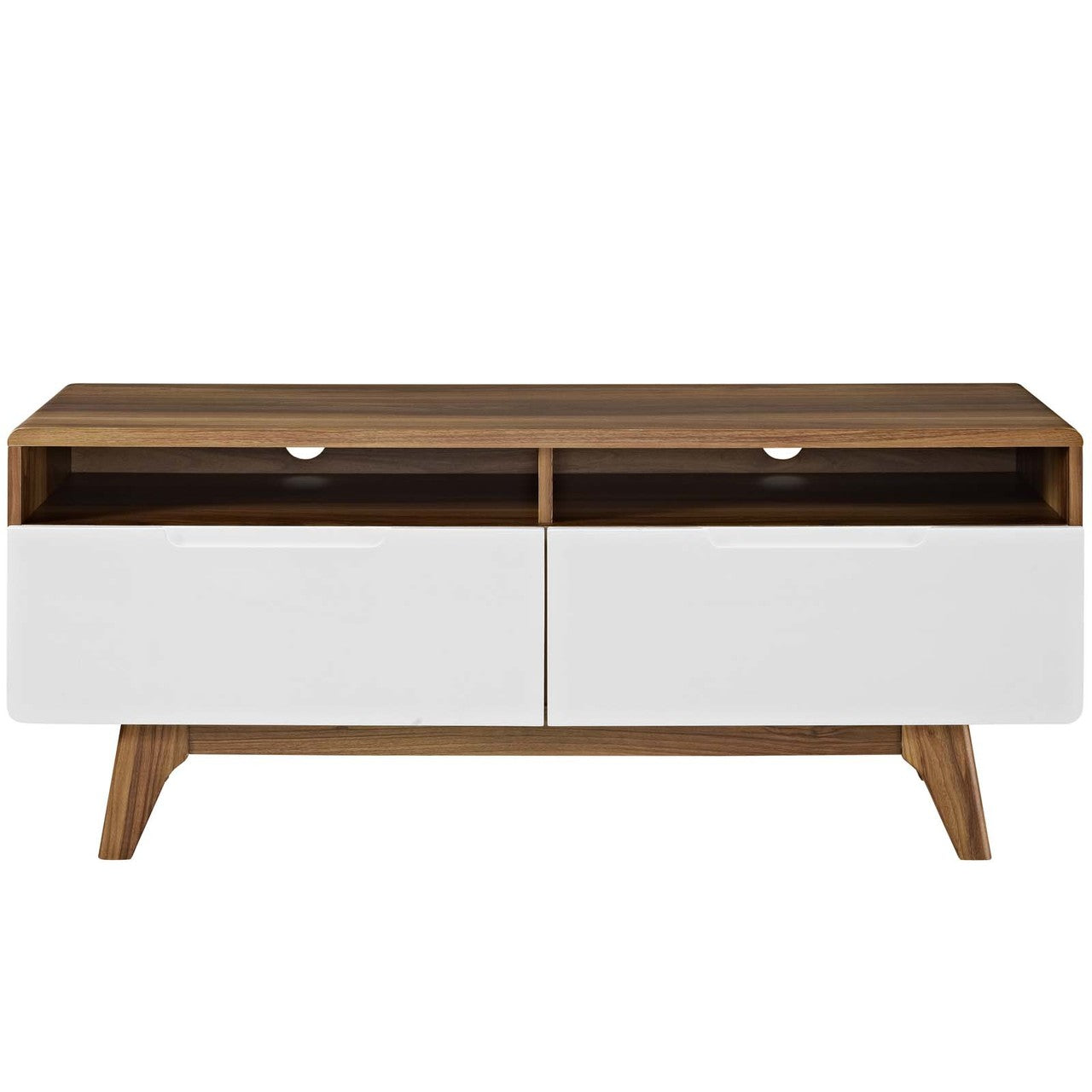 Origin 47" TV Stand, Wood, Natural Brown White 13566