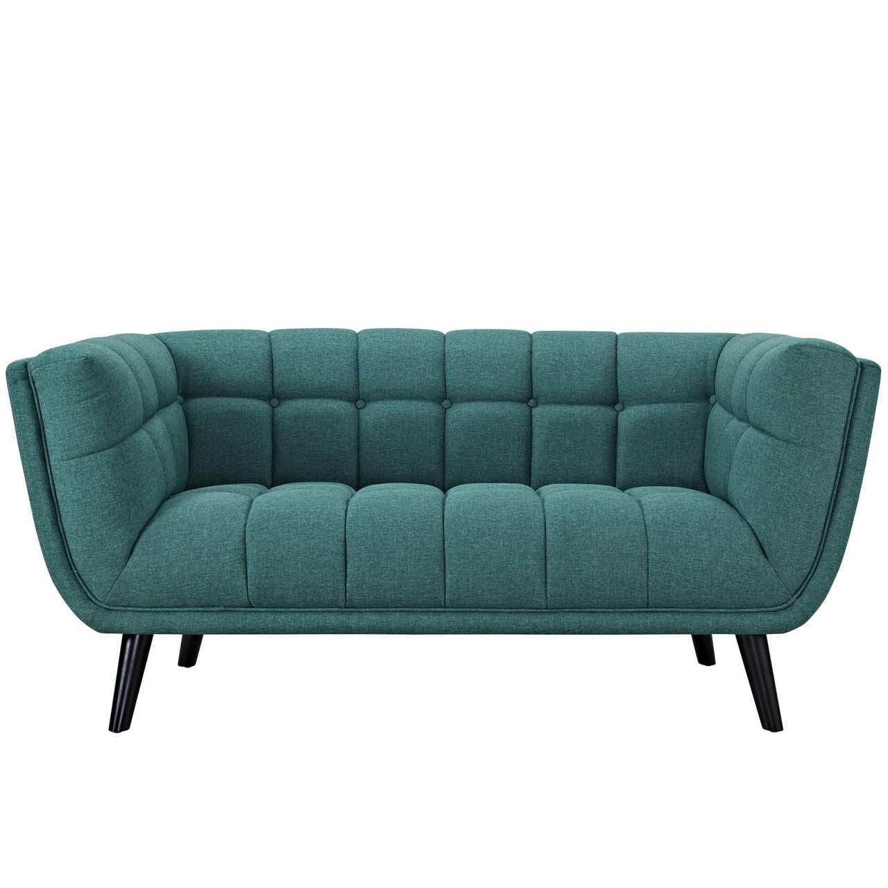 Bestow Upholstered Fabric Loveseat, Fabric, Aqua Blue 13569
