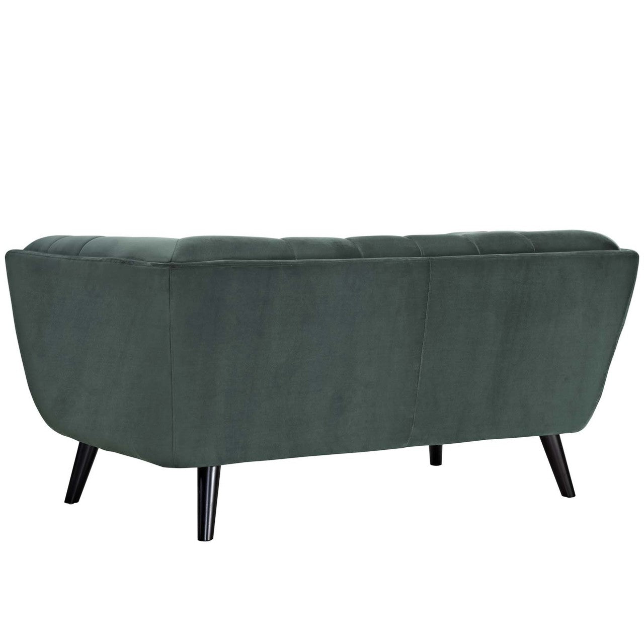 Bestow Velvet Loveseat, Velvet Fabric, Green 13570