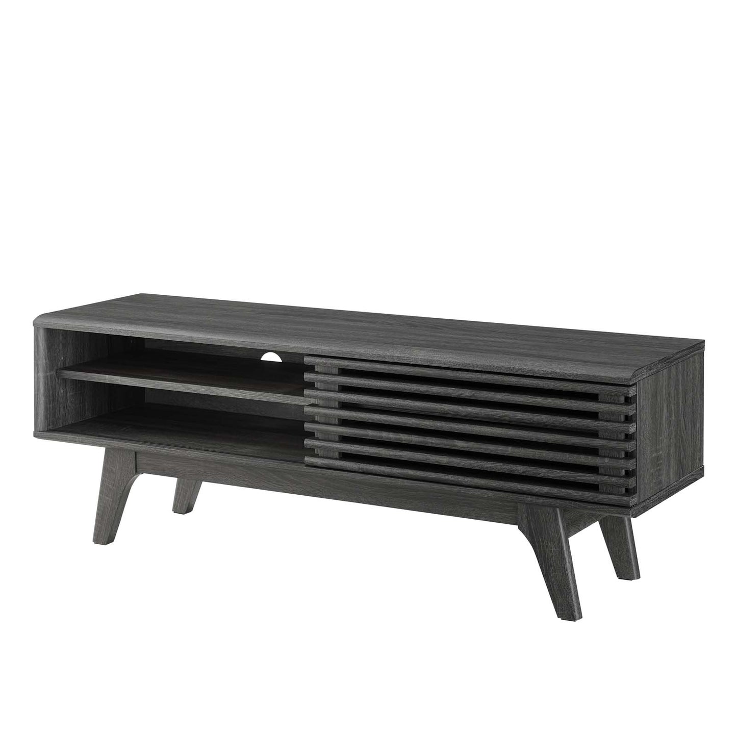 Render 48 TV Stand, Wood, Dark Grey Gray, 18121