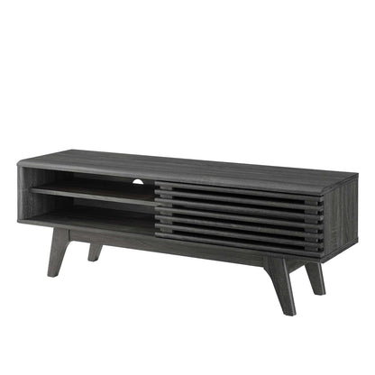 Render 48 TV Stand, Wood, Dark Grey Gray, 18121