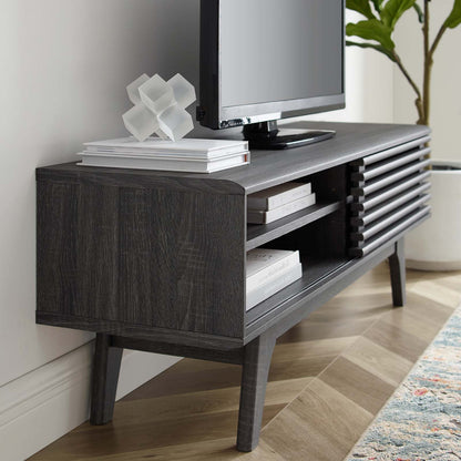 Render 48 TV Stand, Wood, Dark Grey Gray, 18121