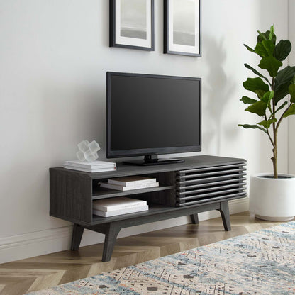 Render 48 TV Stand, Wood, Dark Grey Gray, 18121
