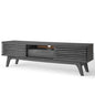 Render 59 TV Stand, Wood, Dark Grey Gray, 18124
