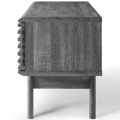 Render 59 TV Stand, Wood, Dark Grey Gray, 18124