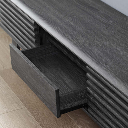 Render 59 TV Stand, Wood, Dark Grey Gray, 18124