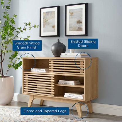 Render Display Stand, Wood, Brown Oak, 18128