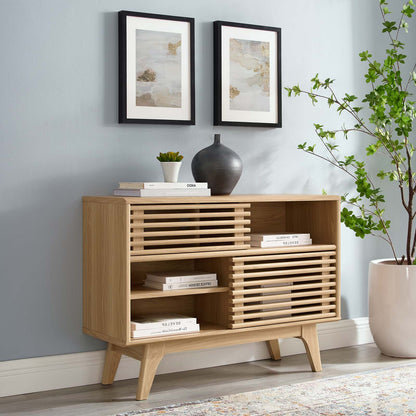 Render Display Stand, Wood, Brown Oak, 18128