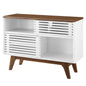 Render Display Stand, Wood, Brown Walnut White, 18129