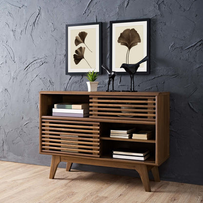 Render Display TV Stand, Wood, Brown 13577