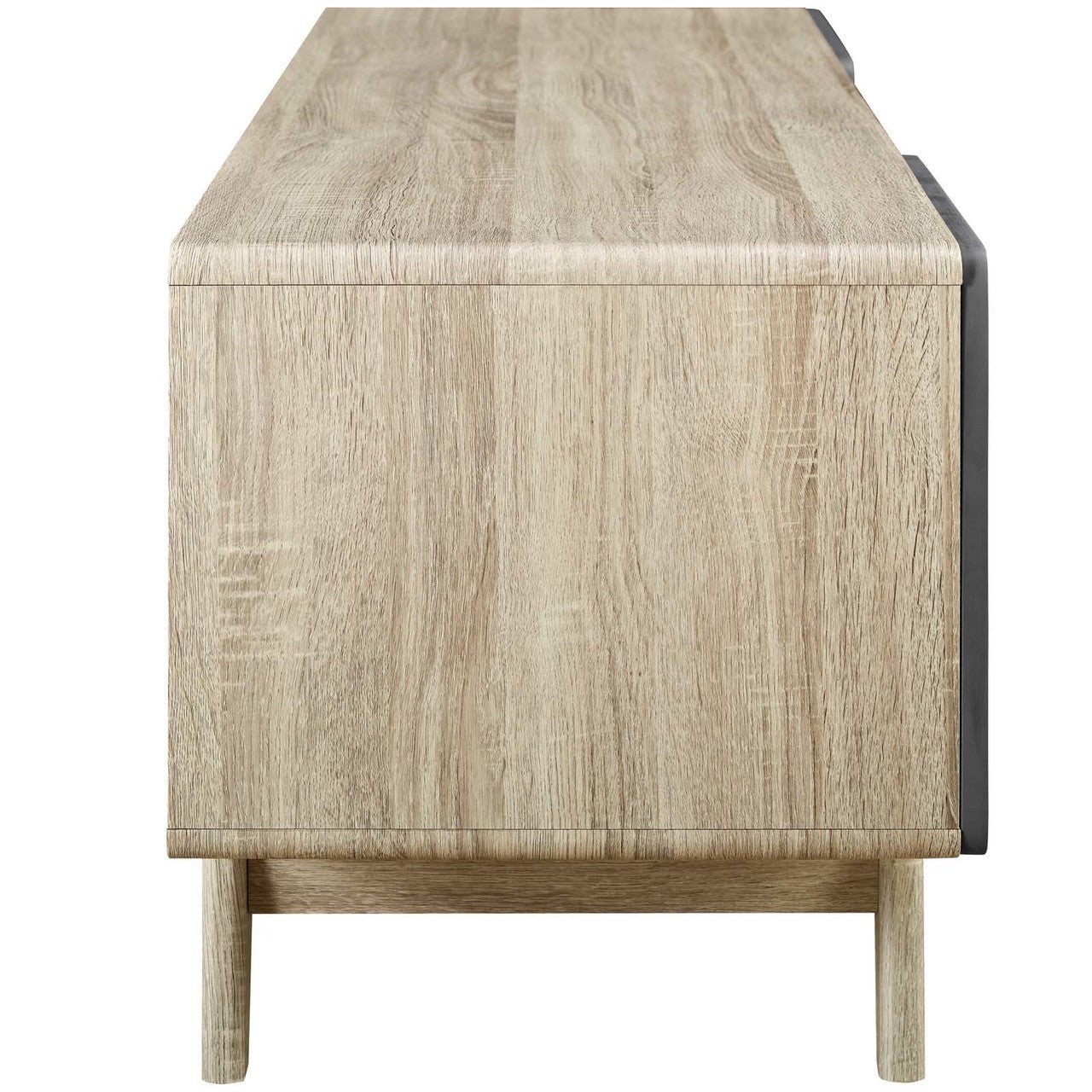 Tread 59" TV Stand, Wood, Grey Gray Natural 13578
