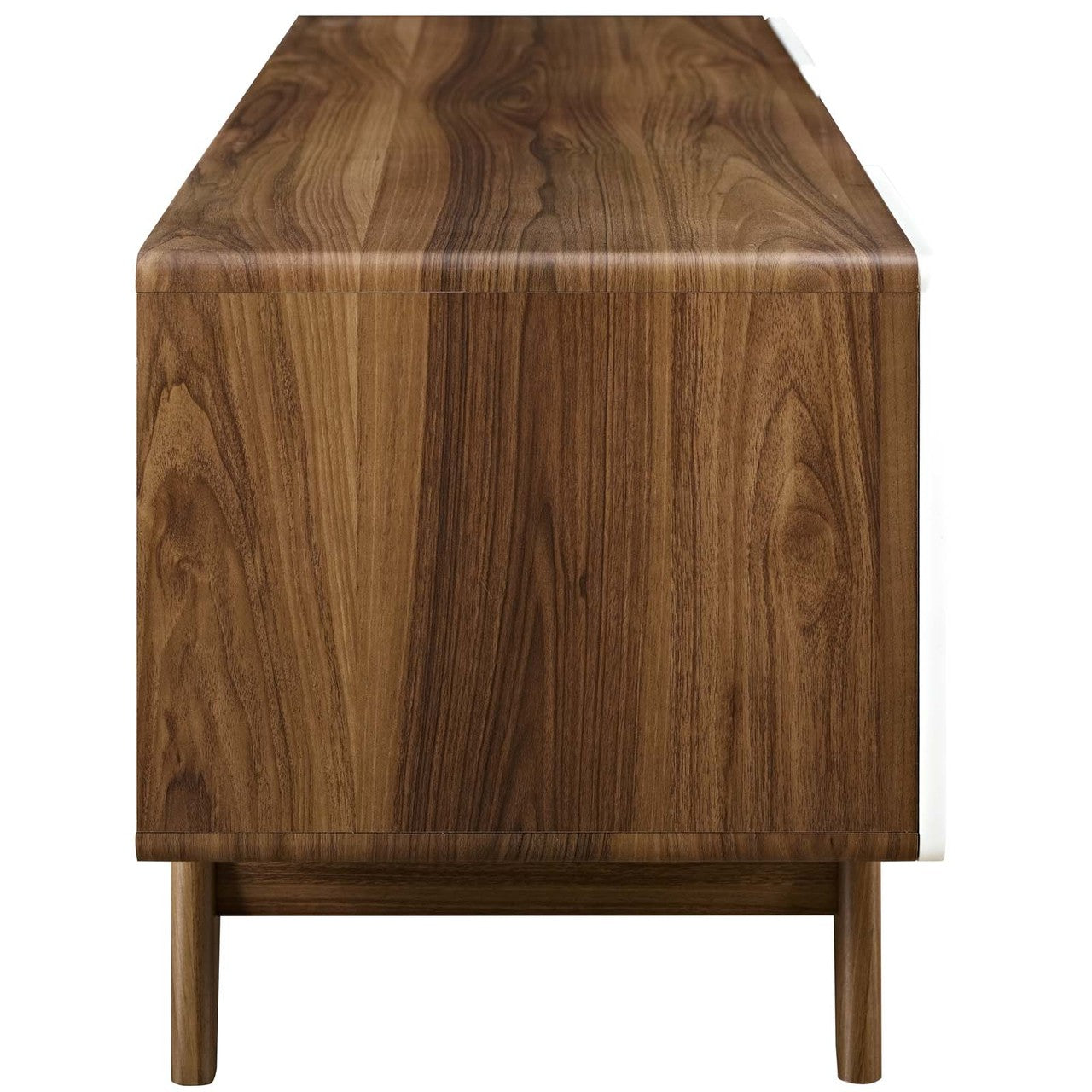 Tread 59" TV Stand, Wood, Natural Brown White 13579