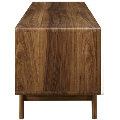 Tread 59" TV Stand, Wood, Natural Brown White 13579