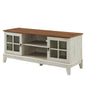 Isle 47 TV Stand, Wood, Brown Walnut White, 18130