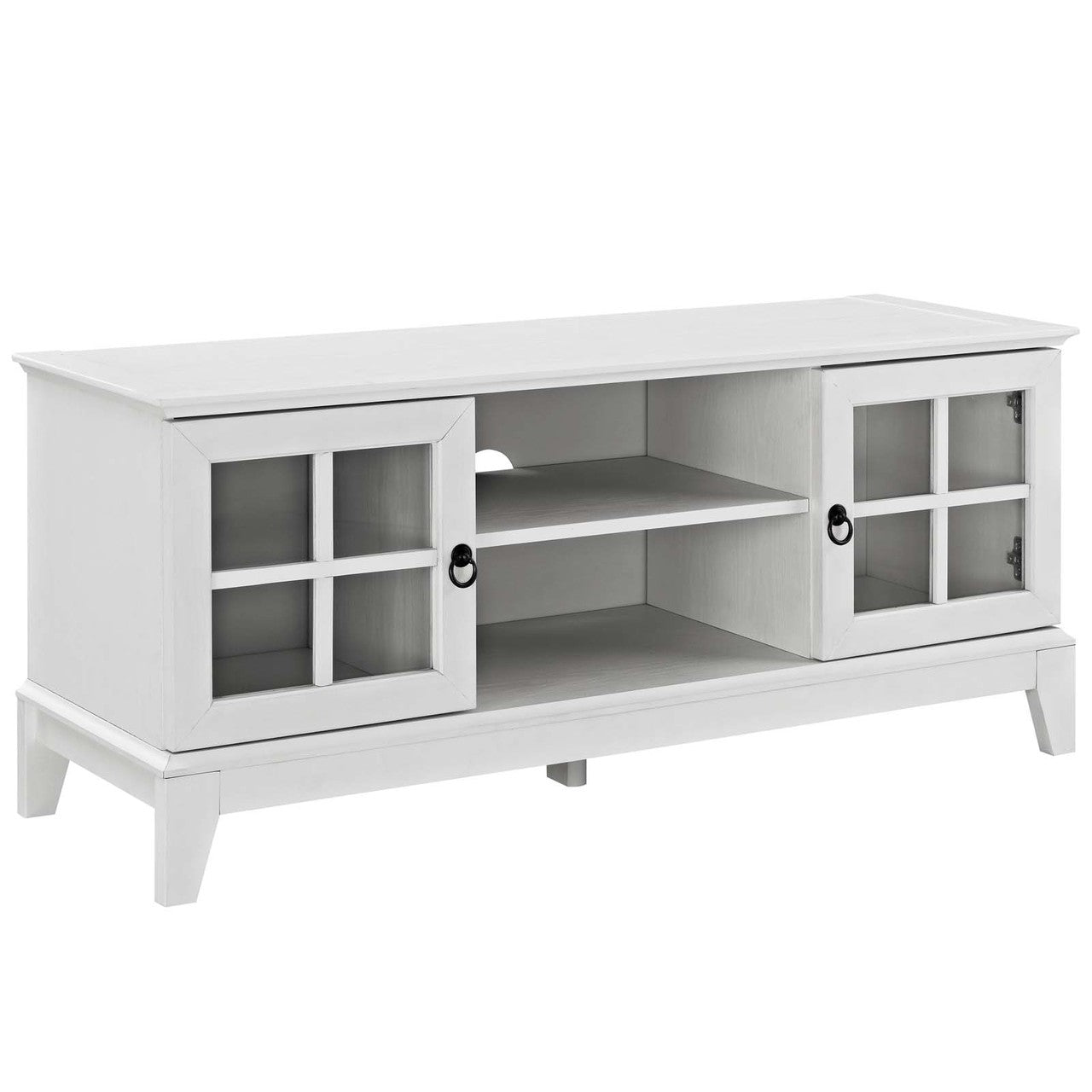Isle 47 TV Stand, Wood, White 13580
